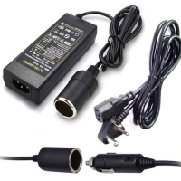 DC to AC car inverter 3 plug adapter