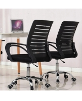 Armrest Furniture with Wheels Mesh back Modern Swivel office chair