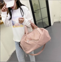 Baby pink Gym Bag Fitness Dry And Wet Separation Yoga Bag Waterproof Travel Shoes Handbag