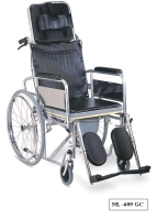 Commode Reclining Wheelchair