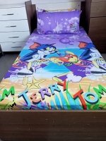 Tom and Jerry Cotton Cartoon themed  bedsheeet