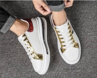 White sneakers with glitter for happy ladies
