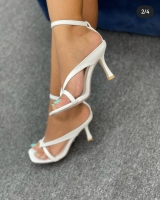 white Fashion Classy Mid Heels Shoes