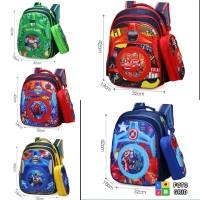 Disney cartoon boys backpack+pencil bag 
