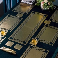classy Green leaf placemats