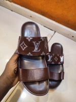 stylish lv double ropes open shoes 