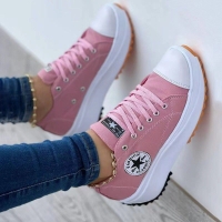 attractive pink fancy classic sneakers 