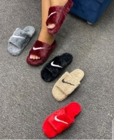 Nike fluffy sandals