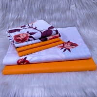 6 quality pcs of beautiful  6/6 bedsheet 