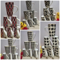 6 Pieces long mugs