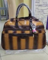 Unisex Snake print Shoulder Tote Duffle Travel Bag