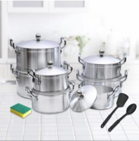 12 pcs Kaisavilla Stainless Steel Cookware set with thick bottom good for induction 