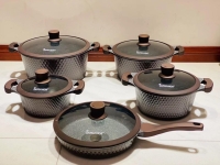 4PC Hilux Hotpot Capacity 1000/1500/2500/4300  Brown