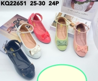 High quality closed toe buckled ankle covered tie knotted beautiful kids ballerina shoes doll shoes