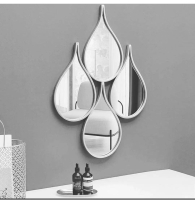 Tear drop 4 in 1 mirror  Gold silver available