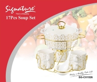 17 pcs porcelain Soup set  SG-CX-1526