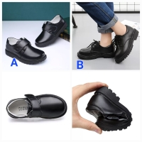 High Quality Boys genuine leather shoes Restocked back to school shoes