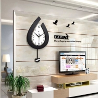 35cm wall clock U shape Suitable for living room Completely silent  no tiktok sound