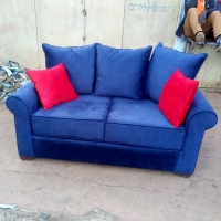 Elegant Blue comfortable two seater sofa executive finish made to last long and to impress