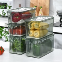 4ltr Fridge organizer  with lid keeps your food reliably fresh.