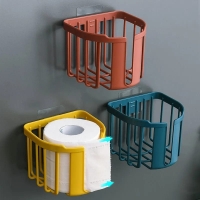 A3 YOU SHOPPING No Drill Self Adhesive Toilet Paper Holder/Tissue Paper Roll Holder -Pack of 3
