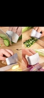 Finger Guard for Cutting Stainless Steel Slicing Protector Adjustable Finger Guards Hand Protectors When Chopping Cutting Dicing Vegetables Meat Food Kitchen Tools