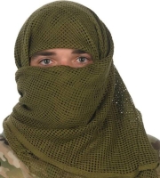 190*90cm Cotton Military Camouflage Tactical Mesh Scarf Sniper Face Veil Camping Hunting Multi Purpose Hiking Scarve ksh 1099 BROWN AND GREEN