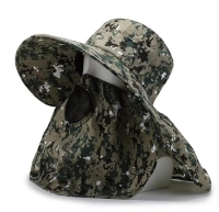 Casual camouflage sport bucket boonie hat.Breathable with neck flap..protection from dust,wind and hot sun