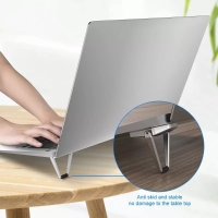 Buy Metal Foldable Laptop Stand,portable and Compact Zinc Alloy Computer Riser,ergonomic Laptops Elevator for Desk,laptop Riser Compatible with Macbook/air/pro/dell Xps/samsung/alienware All Laptops