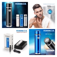 Mini Electric Shaver, Electric Razor, Portable Electric Slicer Mini Electric Razor USB Rechargeable Shaving Machine for Men Women Travel(Blue)