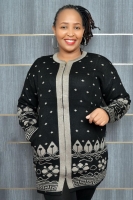 Order FULL MOON- PLUS SIZE POLKA DOT CARDIGAN WITH POCKETS