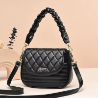 Black High Quality PU Leather Handbags Purse Women Bags Designer Shoulder Crossbody Bags sling bag hand bag
