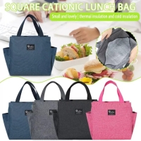 Multifunction Large Capacity Cooler Bag Waterproof Oxford Portable Zipper Thermal Lunch Bags For Women🥂men and children Lunch Box Picnic Food Bag// Reusable Lunch Tote Bag - Waterproof Leakproof In