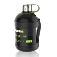 Large water bottle with phone holder// easy carry phone holder 1 gallon water bottle carry water bottle with strap and phone holder