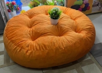 Yellow Very comfortable and cozy Generic Round Floor Pillows Size (L x W x H cm): 34 inches ×8 inches Weight (kg): 3.23