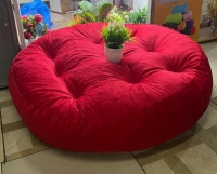 Red Very comfortable and cozy Generic Round Floor Pillows Size (L x W x H cm): 34 inches ×8 inches Weight (kg): 3.23