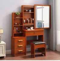 Beautiful Dark brown Dressing mirror Simple Modern Dresser Home Bed Size 80*36*131 Available in dark brown, cream and pink assembling needed Dressing  table