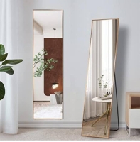Stunning Standing/Dressing mirrors with metallic frame Size: L160cm*W40cm Available in: Gold