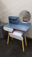 Modern dressing table/makeup table Dresser size:80cm*40cm*120cm Normal mirror 36cm diameter  Comes unassembled but with a manual 