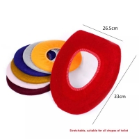 Comfortable Soft Multicolor Bathroom Toilet Set Thickening Washable Toilet Seats Cover Toilet Mat Winter Warm O Ring Potty Sets