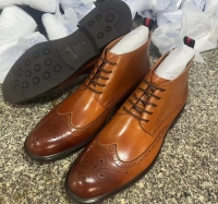 Outstanding Men Official Shoes Brown Leather Oxford Shoes Laced Official Boots rubber sole and a leather upper For durability TRIED, TESTED size 39 to 45