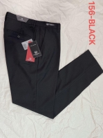 Fashion black Essential Official Trousers, office trousers, Zip Fastening with Hook & Bar and Belt Loops Waistband Sizes 30 - 49 slim fit Guardiola Style-Turkey trousers