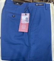 Royal blue Legendary Official Trousers, office trousers, Zip Fastening with Hook & Bar and Belt Loops Waistband Sizes 30 - 49 slim fit Guardiola Style-Turkey trousers