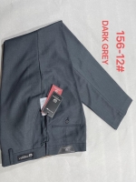 Elite Dark Grey Official Trousers, office trousers, Zip Fastening with Hook & Bar and Belt Loops Waistband Sizes 30 - 49 slim fit Guardiola Style-Turkey trousers