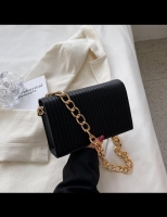 Black Quality Sling bag Fashion Women Shoulder Bag New Luxury Handbags for Women Striped Leather Female Crossbody Bag Simple Casual Designer Bags