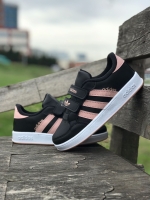 Black with Baby pink stripes Girls Boys Adidas Kids Sneakers Shoes White Children Shoes 2021 Fashion Causal Comfort Elegant Flat Sports Running Shoes Kid Skate for Girls  sizes available 31  - 35