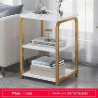 BTZHY Side Table/End Table,Side Table,Industrial Retro BedStorage Rack, 2/3/4 Tier Sofa Suitable Living Room Bedroom Balcony Garden,Stable Frame,Easy Assemble,F