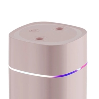 Air Humidifier 600ml Humidifier Aromatherapy Essential Oil Diffuser Night Light Purified Air Humidifier Ultrasonic USB Air Cool Machine Humidifiers (Color : peach)