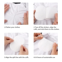 Unisex Larger Sized Design Strong Adhesive Underarm Sweat Pads, Armpit Sweat Pads 【9 pieces】, Premium Quality Fight Hyperhidrosis for Women and Men Comfortable Unflavored, Non Visible, Extra Adhesive, Disposable Non Sweat Armpit Protection