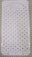 Order PVC Bathroom Non-Slip Mat, Massage Square Clear Waterproof Mat, Leak-Proof Design Suction Cup Mat, Bathroom Tub Shower Mat, Perfect for Shower, 20.8*20.8 Inch (White])